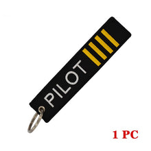 Load image into Gallery viewer, Remove Before Flight Keychain Jewelry Embroidery Co-Pilot Key Chain for Aviation Gifts Luggage Tag Label Fashion Keychains