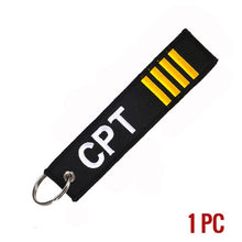 Load image into Gallery viewer, Remove Before Flight Keychain Jewelry Embroidery Co-Pilot Key Chain for Aviation Gifts Luggage Tag Label Fashion Keychains