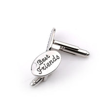 Load image into Gallery viewer, Trendy father brother of the groom son best friends usher god page boy wedding cufflinks for men cufflinks buttons gifts jewelry