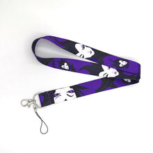 Load image into Gallery viewer, RE257 mermaid Ursula Maleficent Villains kids Neck Lanyard keychain Mobile Phone Strap ID Badge Holder Rope Key Chain Keyrings